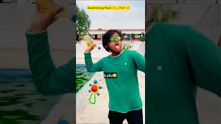 Chota bhai in swimming pool 🔥😂indian family shorts indian relatable swimming [upl. by Neetsuj]