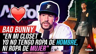 BAD BUNNY quotEN MI CLOSET YO NO TENGO ROPA DE HOMBRE NI ROPA DE MUJERquot ENTREVISTA HISTORICA [upl. by Carrington143]