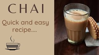 CHAI RECIPE☕☕ [upl. by Ateikan]