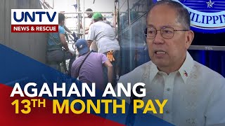 Employers hinimok na agahan ang pagbibigay ng 13th month pay sa mga tauhan [upl. by Lothair364]