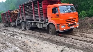 Russian Kamaz Trucks amp Trailers for Logging amp others Heavy [upl. by Troyes]