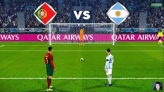 Argentina VS Portugal March Penaltyshortout Messi VS Ronaldo Penalty Short playoffgaming cr7 [upl. by Milks]