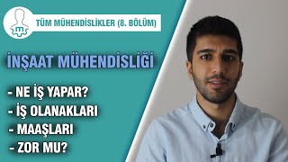 İnşaat Mühendisliği İş İmkanları Nelerdir Ne İş Yapar Maaşları Nasıldır YKS Tercih 2021 [upl. by Toombs]