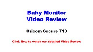 Oricom Secure SC710 Digital Video Baby Monitor Review [upl. by Ruyam]