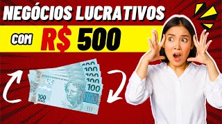 25 NEGÓCIOS LUCRATIVOS PARA COMEÇAR COM 500 Reais [upl. by Sculley27]