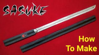 How To Make Sasukes Kusanagi With Cardboard Kusanagi Sword With Cardboard Naruto weapon [upl. by Onitsuaf83]