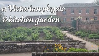 A Spring walk through a Victorian Physic Herb amp Kitchen Gardens of Calke Abbey Stately Home [upl. by Dyl]