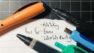 The Best Pens for Lots of Writing Notetaking Exams Tests etc [upl. by Ahseiat]