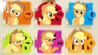 My Little Pony Applejack Trapped Matching Colors and Surprises [upl. by Ramiah585]