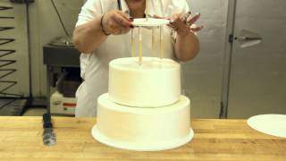 How to Assemble a Stacked Cake using Cake Support Solutions [upl. by Notlehs]