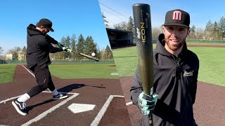 Hitting with the 2023 Rawlings ICON  BBCOR Baseball Bat Review RETURN OF THE GLOWSTICK 😳 [upl. by Novla]