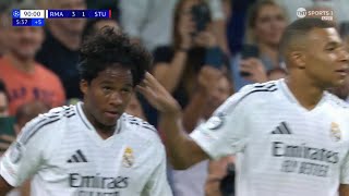 ENDRICK GOAL  REAL MADRID VS STUTTGART  UEFA CHAMPIONS LEAGUE [upl. by Hosbein]