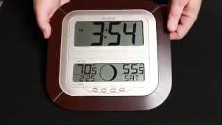 WS8418UIT Atomic Digital Wall Clock [upl. by Belldame372]