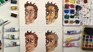 Watercolour Comparisons  Winsor amp Newton Van Gogh and More [upl. by Aiouqes]