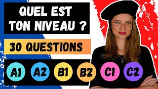 🇫🇷QUIZ STRUCTURES DE LA LANGUE  TCF  QUEL EST TON NIVEAU DE FRANCAIS  A1A2 B1B2C1C2 🤓✅ tcf [upl. by Karry]