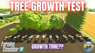 TREE GROWTH TEST  Farming Simulator 22 [upl. by Nihahs]