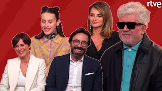 Entrevista a Pedro Almodóvar y el elenco de Madres paralelas [upl. by Yroffej]