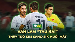 Review Việt nam vs Nga  Văn Lâm “tấu hài” khiến thầy trò Kim Sangsik muối mặt [upl. by Etrem]