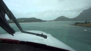 YLHI Lord Howe Island Australia  GoAround RWY 10 Severe turbulence windshear  Cheyenne II PA31T [upl. by Selma]