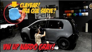 Envelopamento Vw Up Nardo Gray da Audi Dicas sobre a Claybar [upl. by Saltzman]