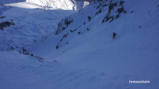 Clip balade sous la Face Ouest des Drus Chamonix MontBlanc ski de randonnée montagne [upl. by Eednas]