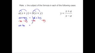 Level 2 Further Maths GCSE  Rearranging formulae [upl. by Eliades441]