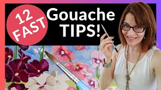 Gouache  12 FAST Tips [upl. by Moina]