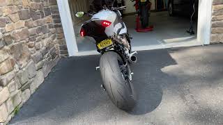 2021 BMW S1000RR Full Arrow titanium race exhaust  Start Up [upl. by Ylenats]