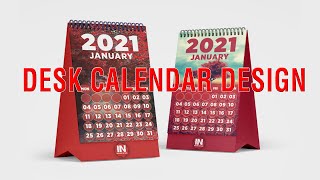 How to make calendar design 2021 with illustrator amp mockup making for beginner [upl. by Reave]