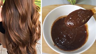 Coloration 💯Naturelle pour un Marron Vif qui Couvre les Cheveux Blancs dès la Première Utilisation ✅ [upl. by Mansfield]