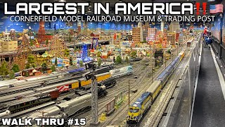 LARGEST family owned OGauge train layout in the America  Cornerfield Model Railroad Museum [upl. by Irrehs]