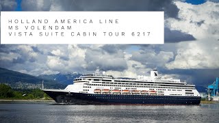 CRUISE SHIP CABIN TOUR ms VOLENDAM  VISTA SUITE 6217  HOLLAND AMERICA LINE [upl. by Centeno]