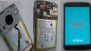 MOTO E4 PLUS DESAMBLE Y CAMBIO DE BATERÍA MOTO E4 PLUS DISPLAY AND BATTERY CHANGE [upl. by Methuselah450]