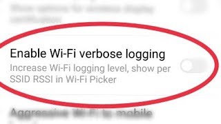 Enable Wi‑Fi verbose logging  Increase Wi‑Fi logging level show per SSID RSSI in Wi‑Fi Picker [upl. by Beghtol32]