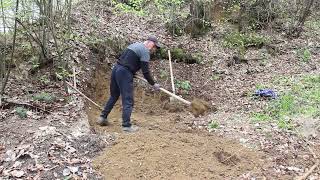 DUGOUT IN THE FOREST from Start to Finish Warm Shelter for Survival in the Wild Woods  ASMR [upl. by Velma]