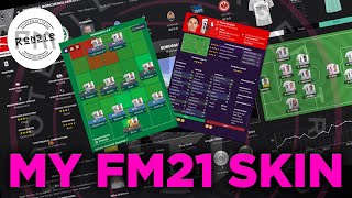 CHANGING A SKIN IN FM21  HOW TO INSTALL GUIDE AND DOWNLOAD FILE [upl. by Nahttam]