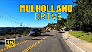 Driving entire Mulholland Drive  East to West  Los Angeles California USA 4K UHD 60fps [upl. by Bahner44]