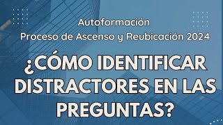 ¿Cómo identificar distractores en las preguntas [upl. by Tommi]