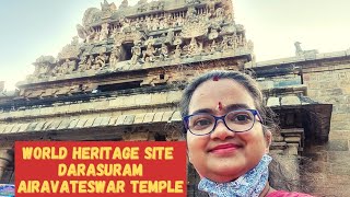 Famous South Indian temple Darasuram Airavatesvara full tour in hindi World Heritage Site Tamilnadu [upl. by Suiravaj]