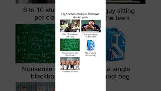 High school class in TVmovie starter pack meme Memes [upl. by Alket]