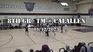 8th Grade Basketball  TM  Calallen 1122023 [upl. by Dante823]