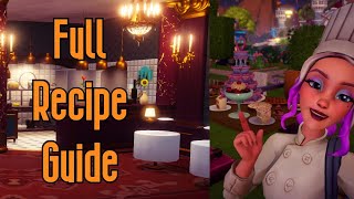 Disney Dreamlight Valley  Recipe Guide [upl. by Nollahs282]