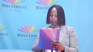 Nancy Matimu the MultiChoice Kenya MD during the opening of new branch in Nyeri County [upl. by Neffirg341]