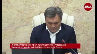 În jur de 30000 de pensionari vor beneficia de un ajutor unic de 2300 de lei din partea Guvernului [upl. by Lemrac]