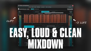 how i mixdown tracks  quick simple loud and clean mastering [upl. by Benioff967]