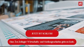 DER LETZTE DRUCK  SWISSPRINTERS AUS ZOFINGEN PRODUZIERT LETZTE ZEITUNG [upl. by Freudberg22]