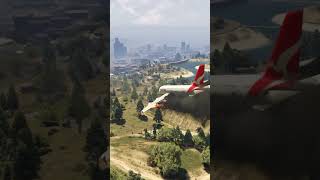 Qantas air bus a380 Land on Hill Mountain shorts fyp gta5 qantas [upl. by Harima961]