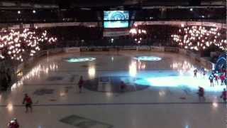 Indløb til Aalborg Pirates vs Frederikshavn White Hawks 28 december 2012 [upl. by Arimay414]