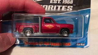 Hot Wheels 1978 Dodge Lil Red Express Truck 2018 Favorites  50th Anniversary [upl. by Fransen]