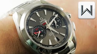 Omega Seamaster Aqua Terra GMT Chronograph 150M 23110435206001 Luxury Watch Review [upl. by Nyrmak609]